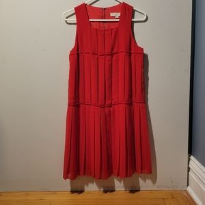 Red LOFT dress size 4